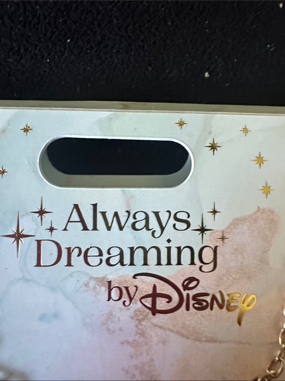 Disney Disneyland Script Logo Necklace - Gold Tone - Picture 3 of 7